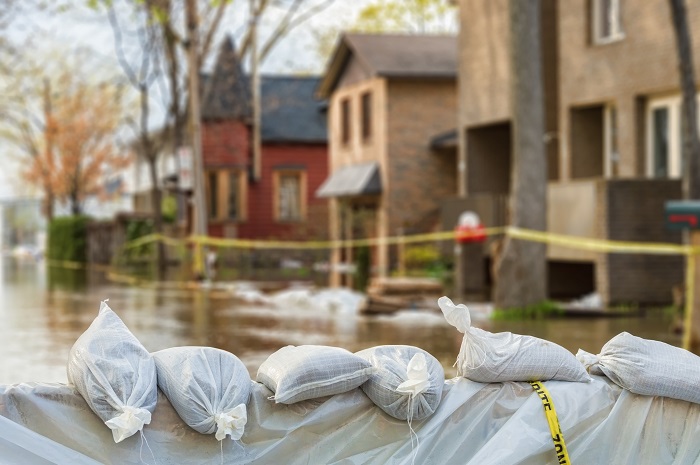 Sandbags and Flooding in Neighborhood